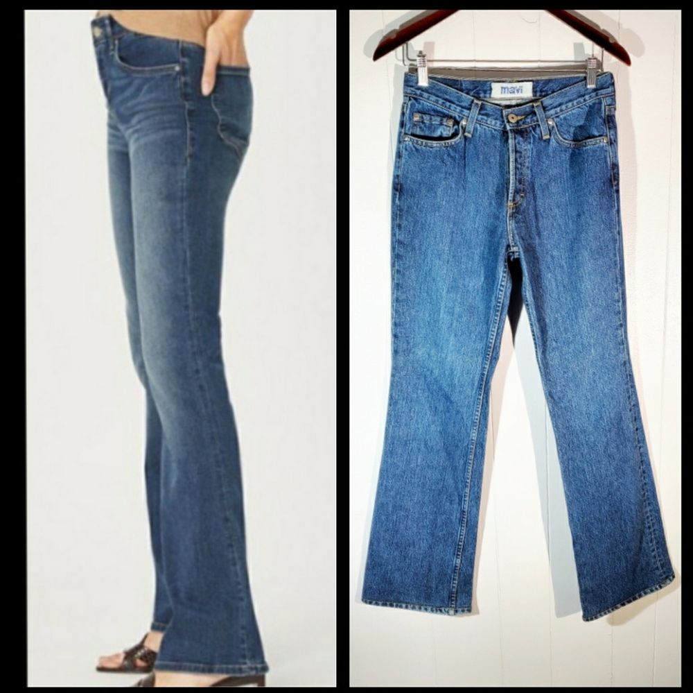 4/$20 Classic Mavi Y2k Molly Low Rise Button Fly Flare Jeans Size 28